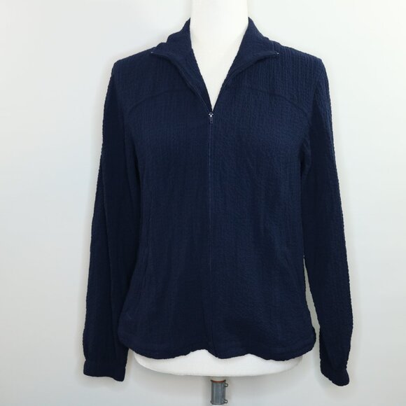 Orvis Navy Blue Scrunch Jacket Zip-Up Lightweight - Picture 12 of 12